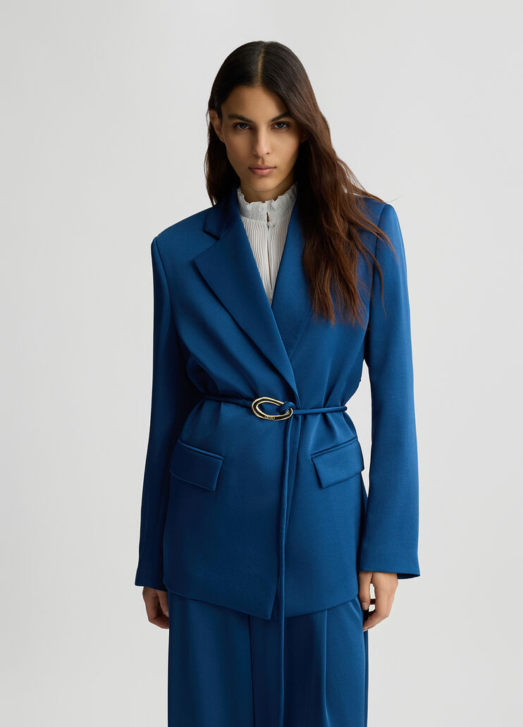 Blue blazer with belt sapphire blue Liu Jo - medium Blue blazer with belt sapphire blue Liu Jo - medium