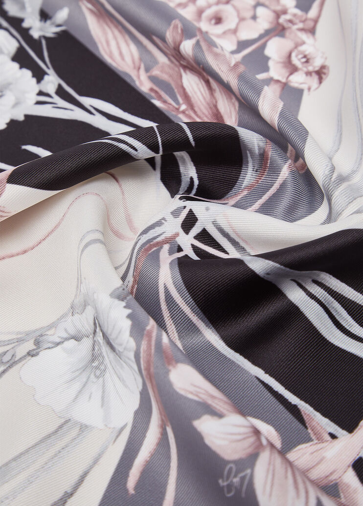 Foulard piccolo a fiori nero Liu Jo - medium