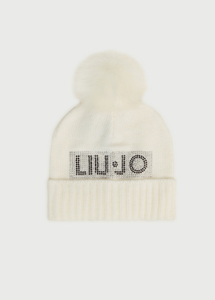 Beret with pompom White Liu Jo - large image number 0 Beret with pompom White Liu Jo - large image number 0