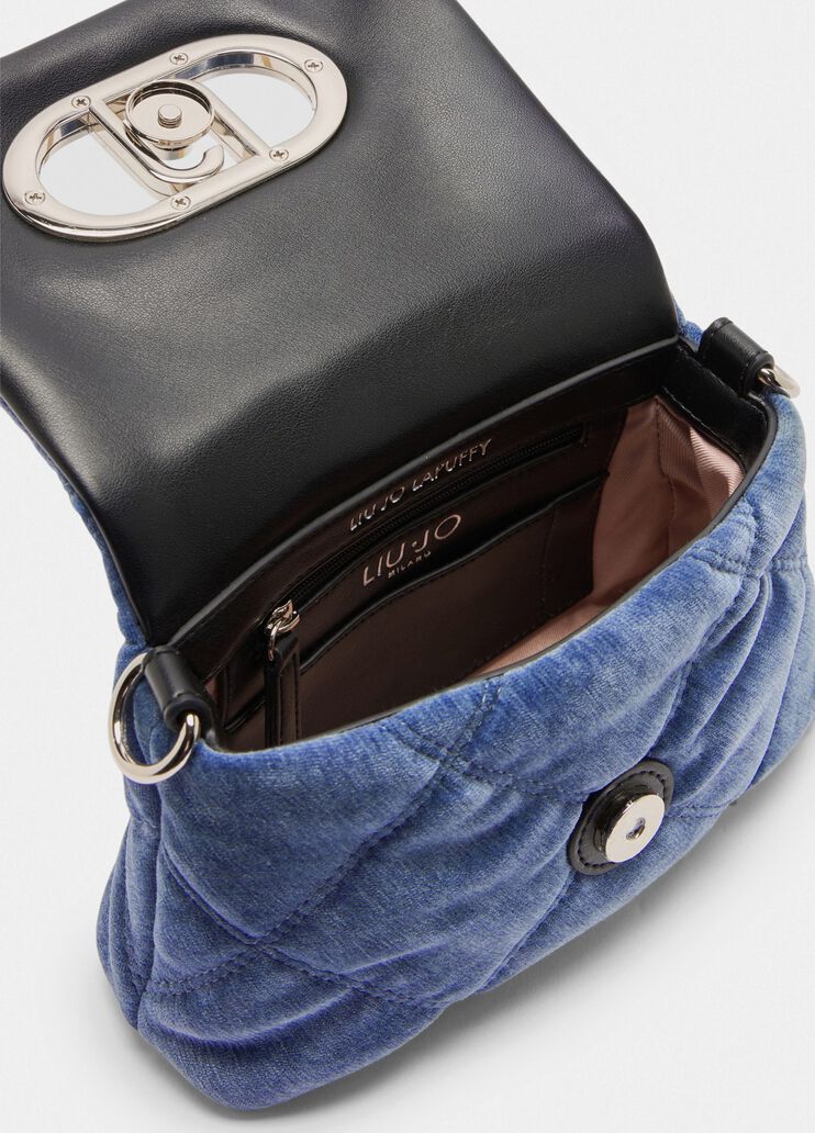 Small velvet LaPuffy bag light denim Liu Jo - large image number 6 Small velvet LaPuffy bag light denim Liu Jo - large image number 6