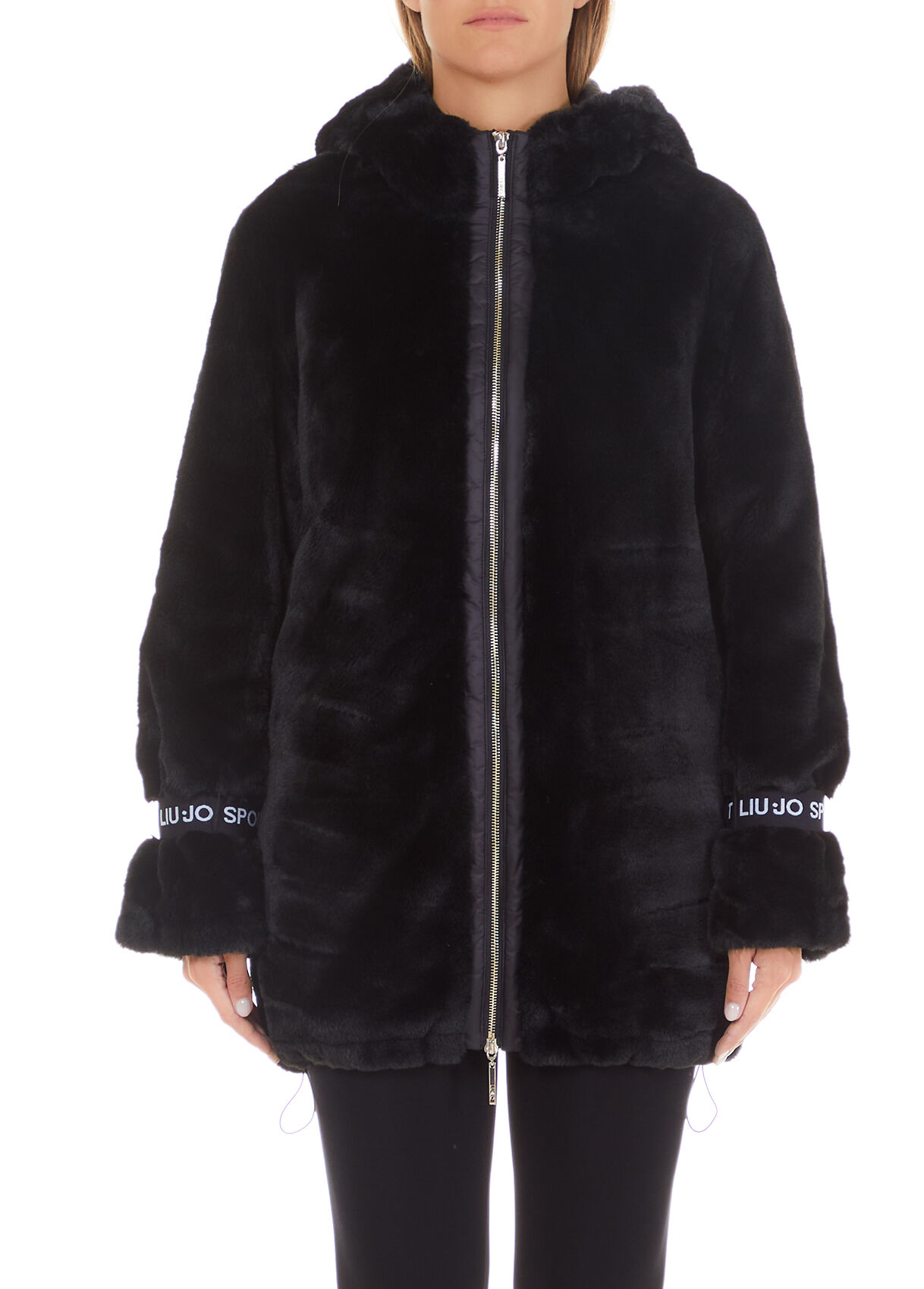 Teddy coat di Liu Jo in Nero Donna Abbigliamento da Giacche da Giacche in pelliccia e ecopelliccia 