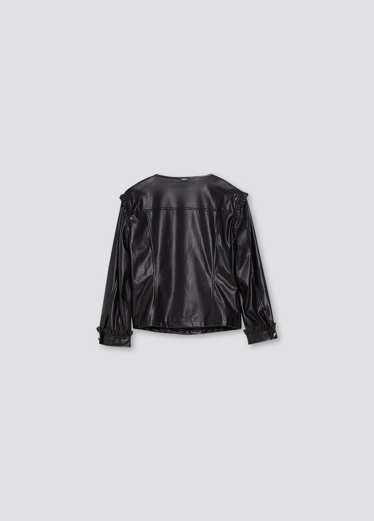 Veste à volants Noir Liu Jo - large image number 1 Veste à volants Noir Liu Jo - large image number 1