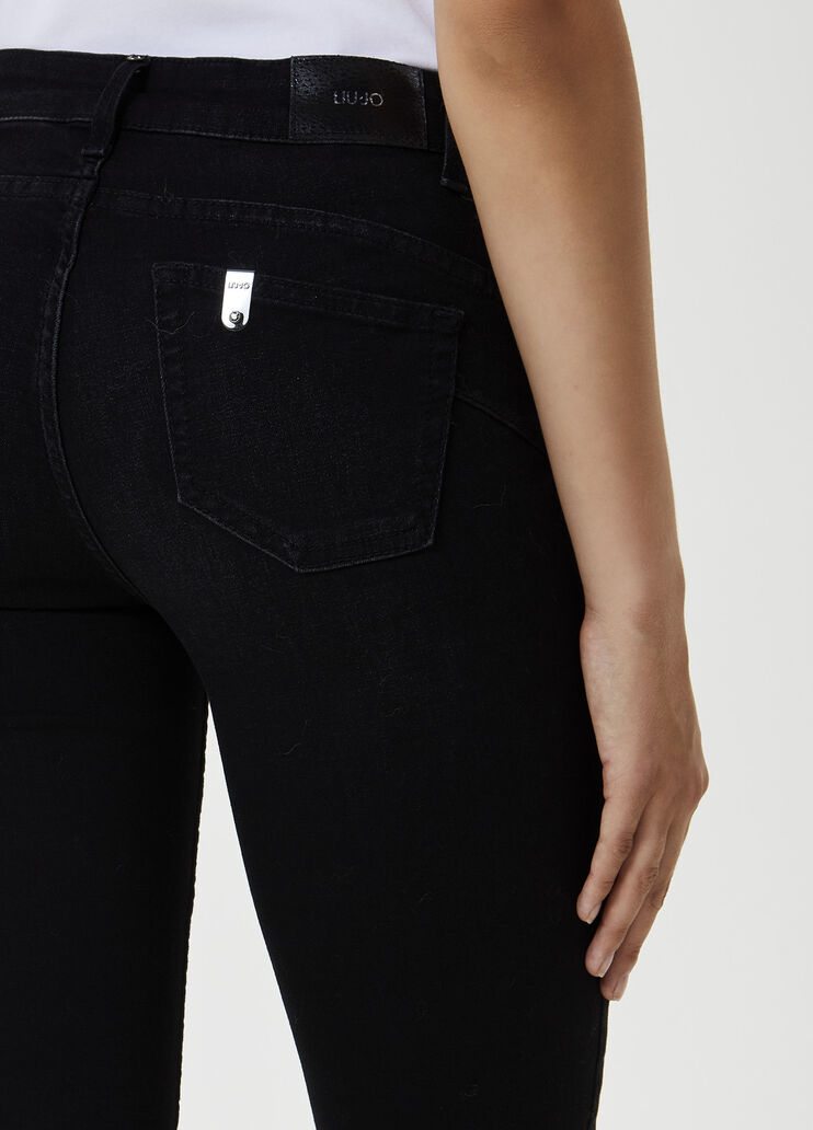 Vaqueros acampanados de talle alto Denim negro Liu Jo - large image number 2