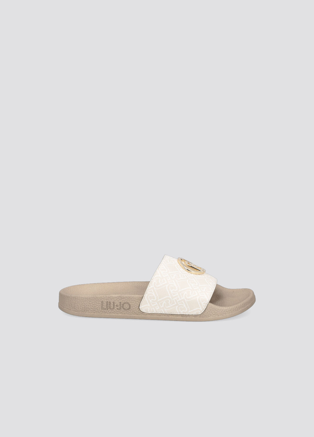Slippers with monogram logo milk Liu Jo - large image number 0