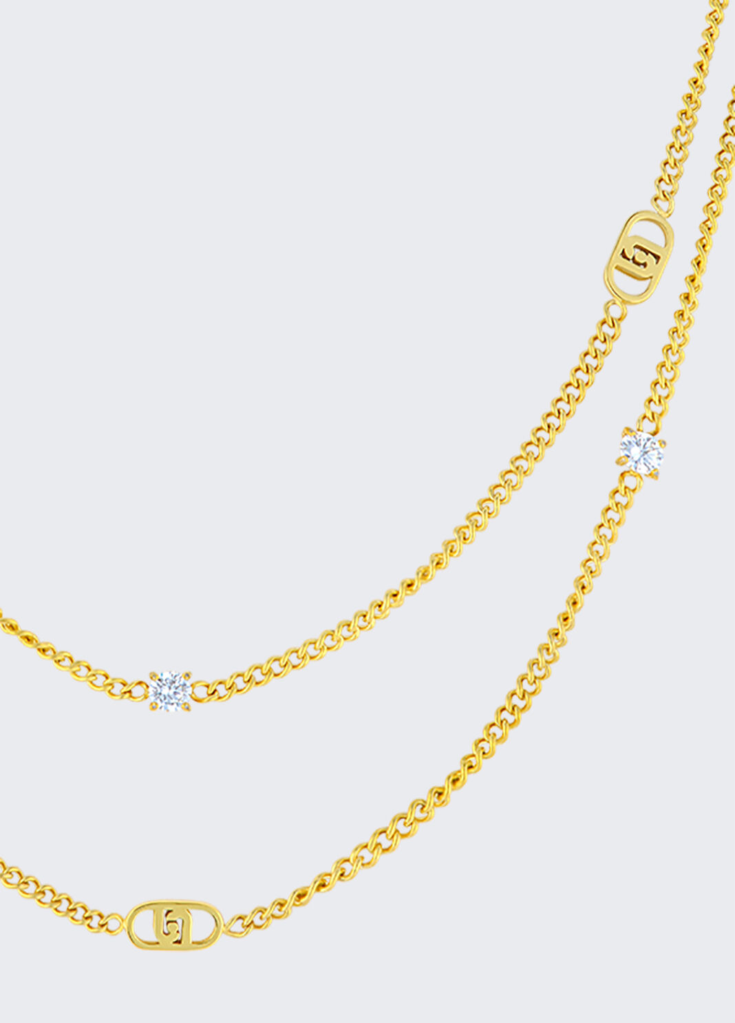 Collier avec logo monogramme or Liu Jo - large image number 2