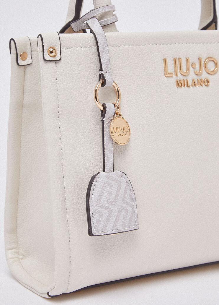 Sac &agrave; main petit format avec charm cr&egrave;me Liu Jo - medium
