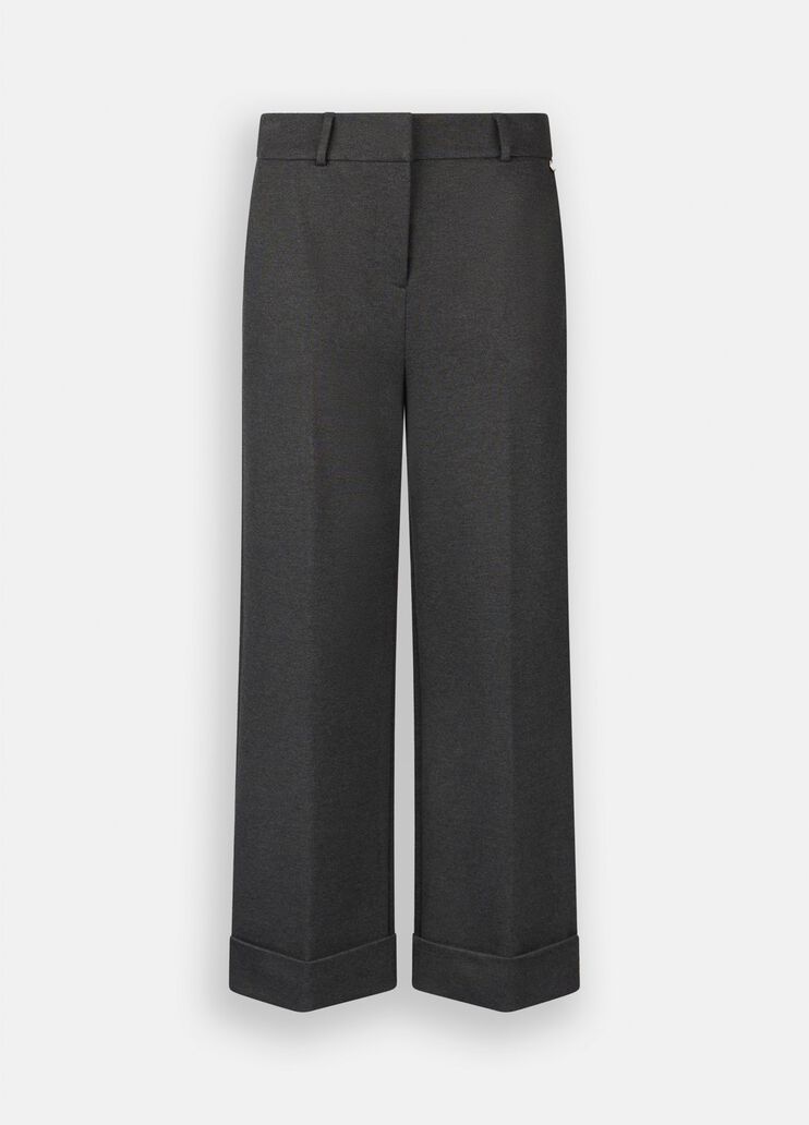 Cropped trousers with pleat dark slate Liu Jo - medium Cropped trousers with pleat dark slate Liu Jo - medium