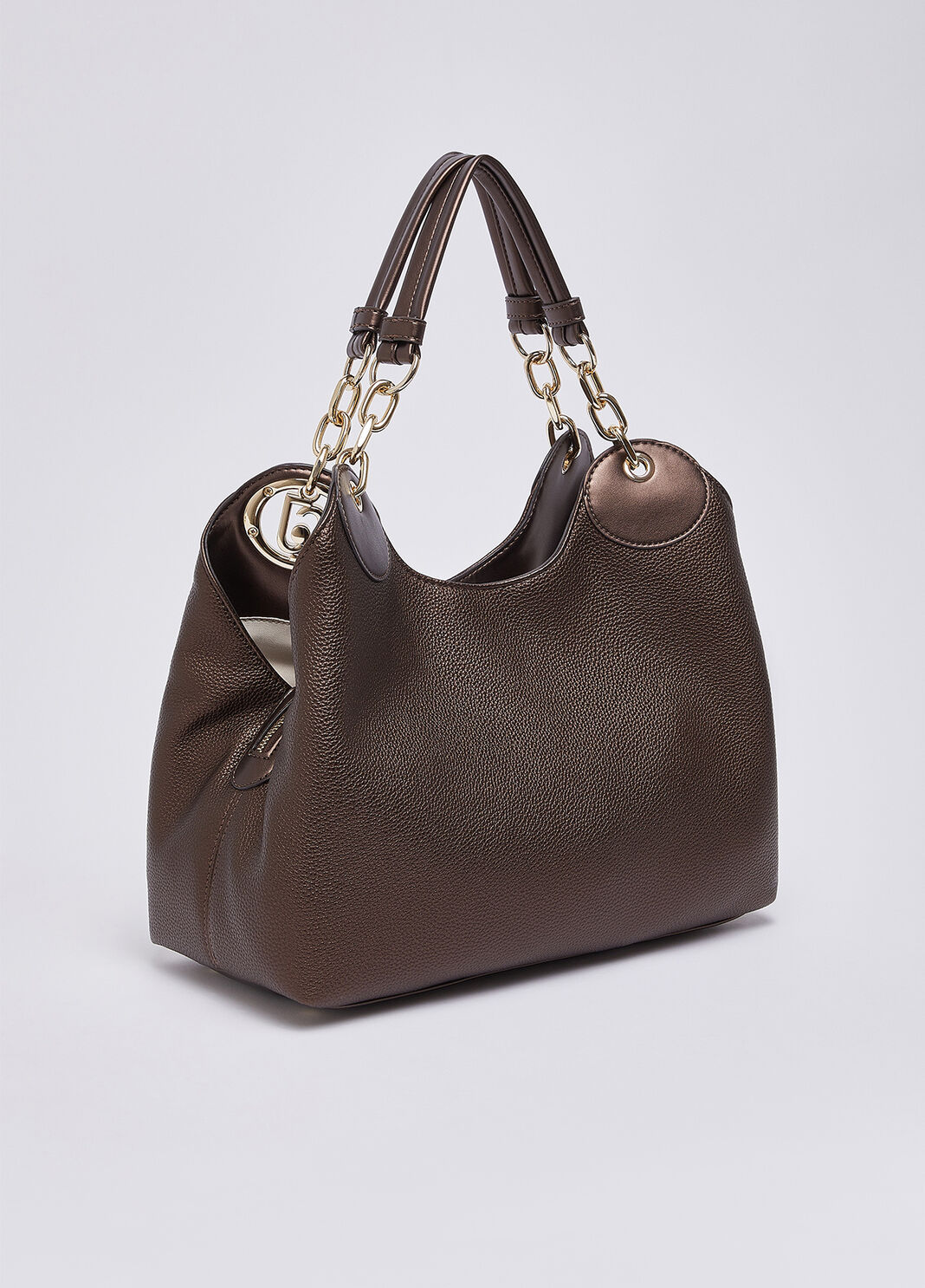 Medium satchel bag dark brown Liu Jo - large image number 3