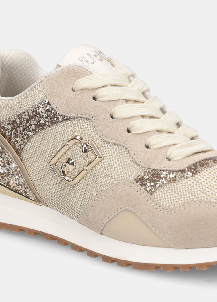 Sneakers avec glitters et mesh chanvre Liu Jo - large image number 5