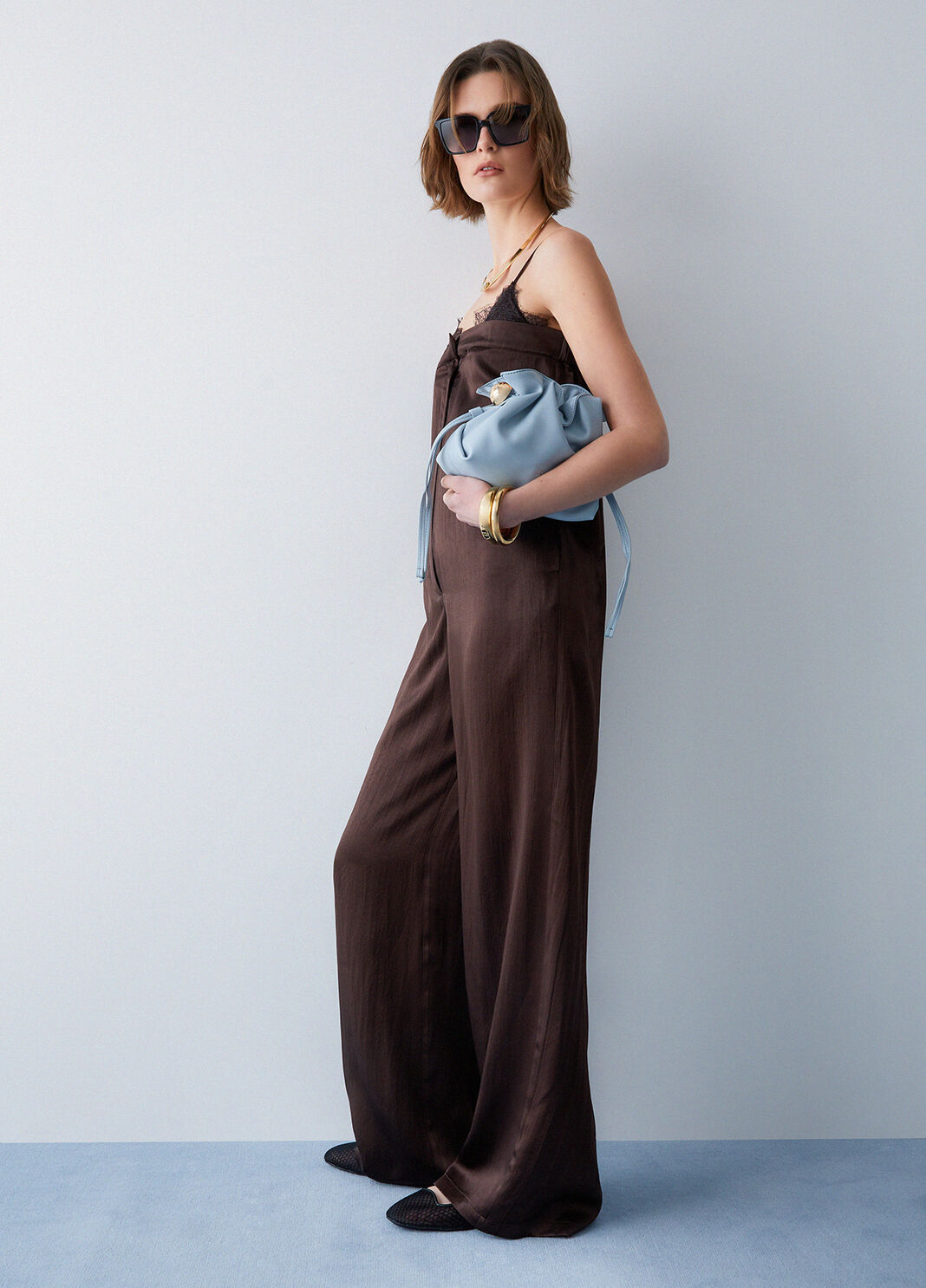 Eleganter Jumpsuit aus Satin braun Liu Jo - large image number 2