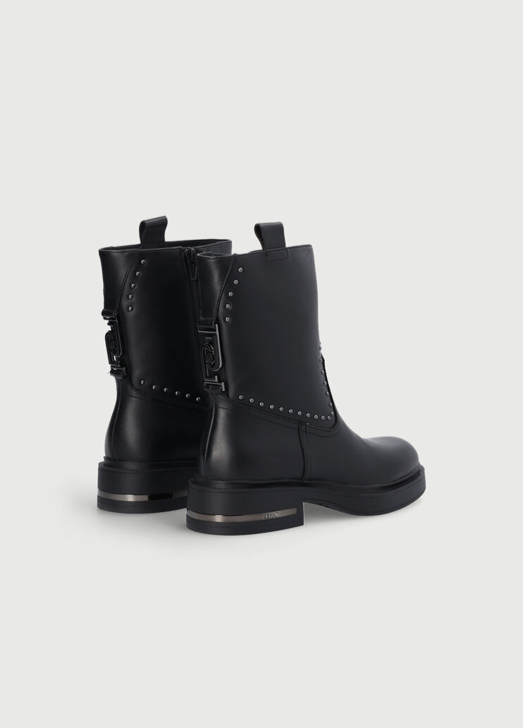 Biker boots with studs black Liu Jo - large image number 3