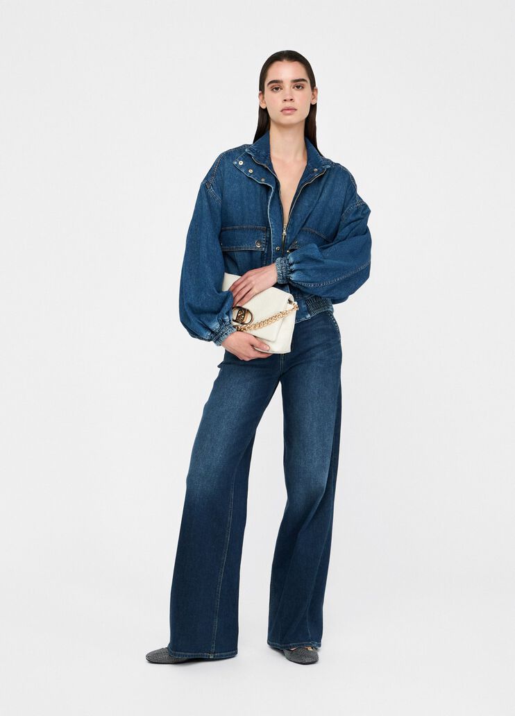 Veste en denim denim bleu foncé Liu Jo - large image number 5