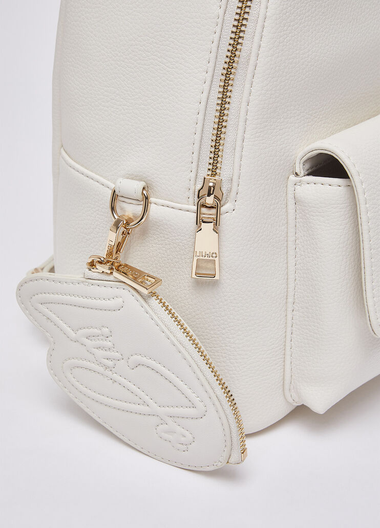 Rucksack mit M&uuml;nzfach Creme Liu Jo - medium