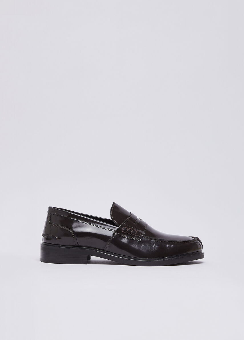 Men's leather loafers colour dark brown | Liu Jo