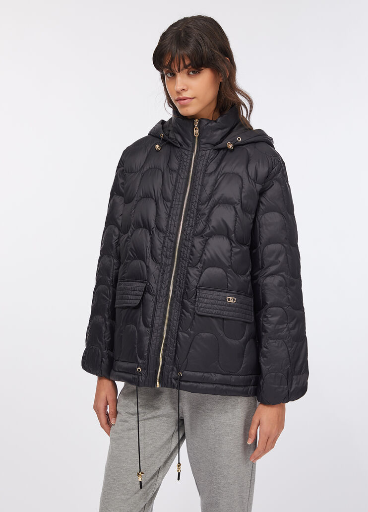 Kurzer gestepper Nylonmantel Schwarz Liu Jo - large image number 0