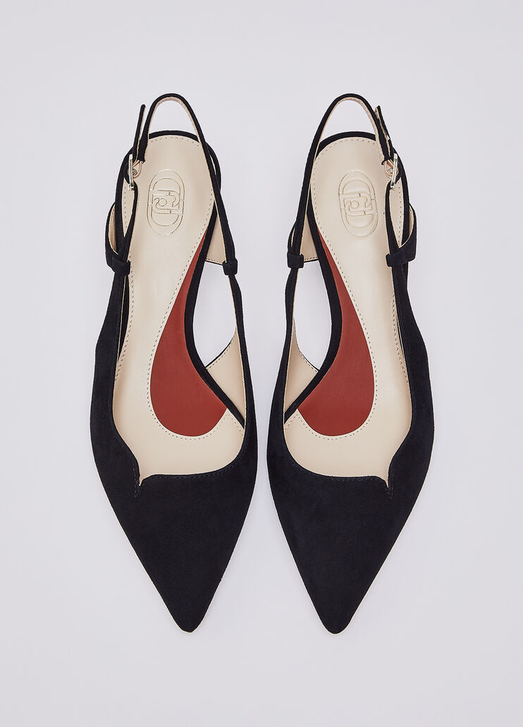 Slingback in camoscio nero Liu Jo - medium