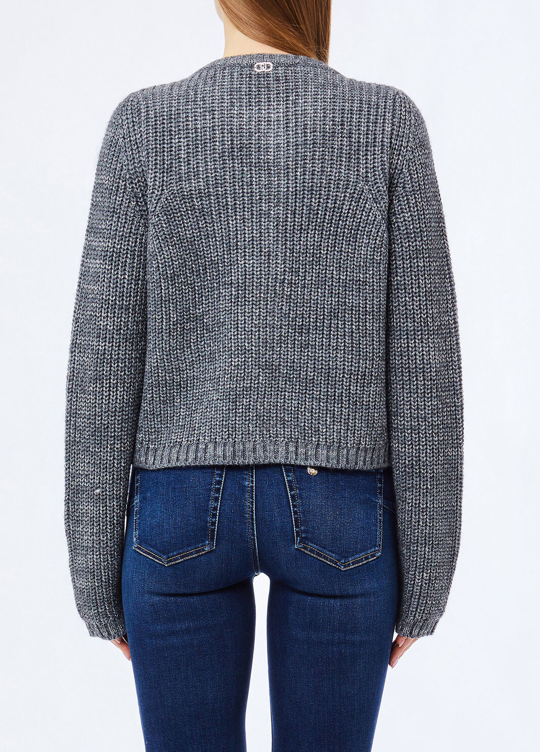 Cardigan aus Woll-Alpaka-Gemisch Stahl Liu Jo - large image number 1