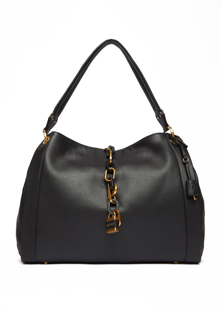 Schultertasche mit Schmuckkette Schwarz Liu Jo - large image number 0 Schultertasche mit Schmuckkette Schwarz Liu Jo - large image number 0