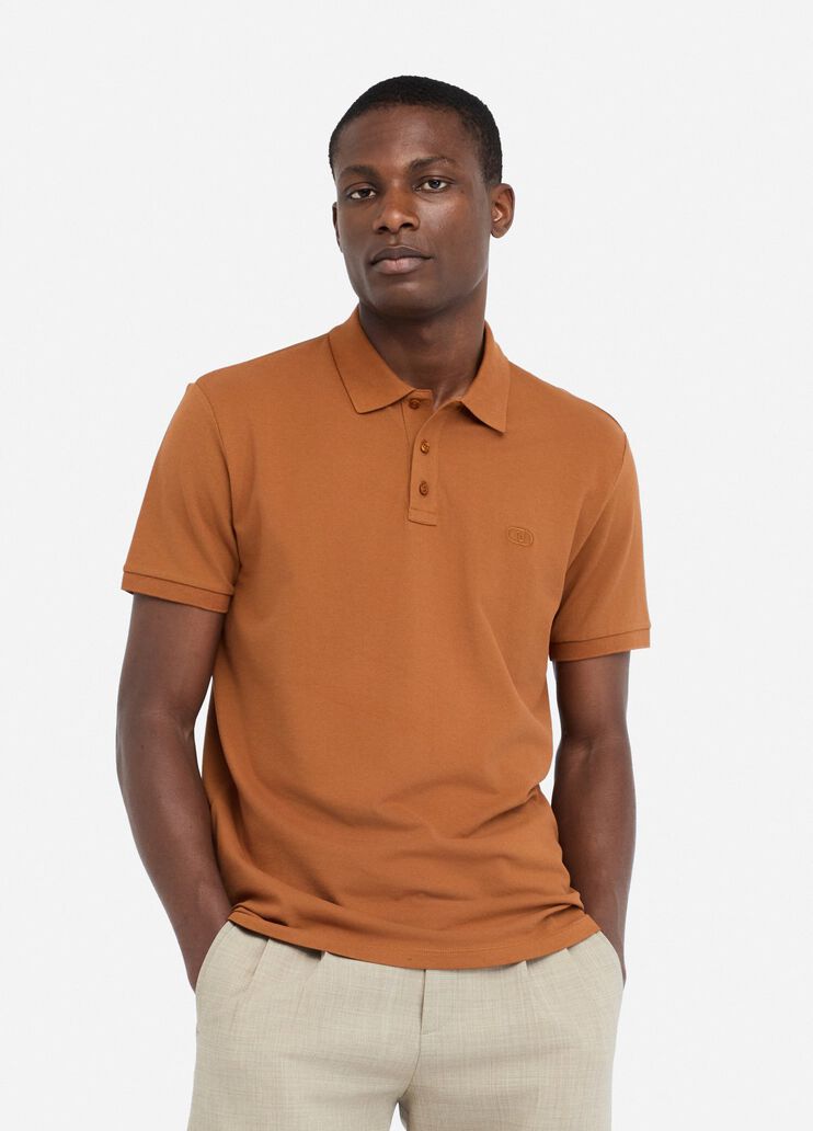 Cotton piqué polo shirt brown Liu Jo - large image number 0 Cotton piqué polo shirt brown Liu Jo - large image number 0