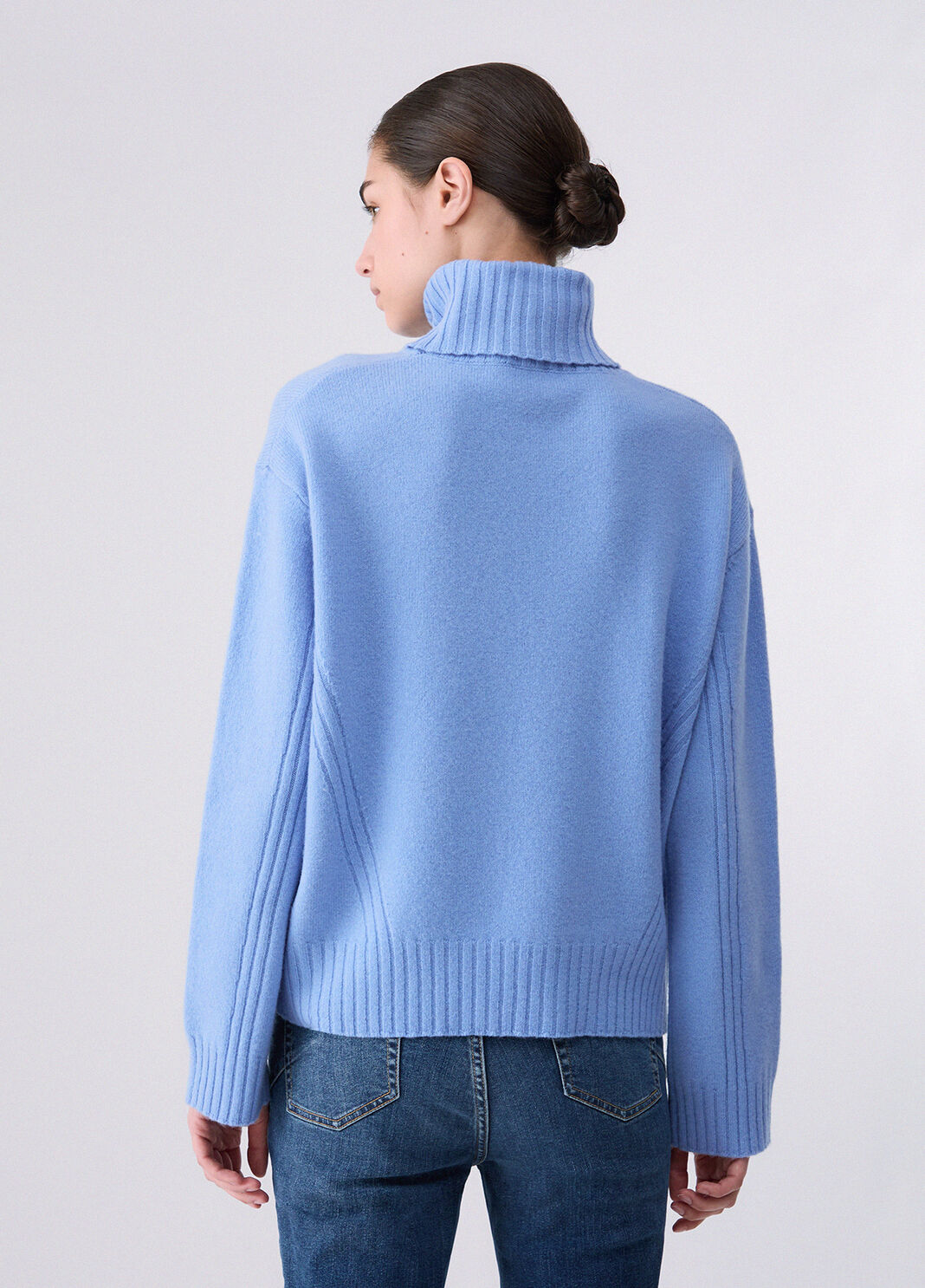 Wool Turtleneck light blue Liu Jo - large image number 1