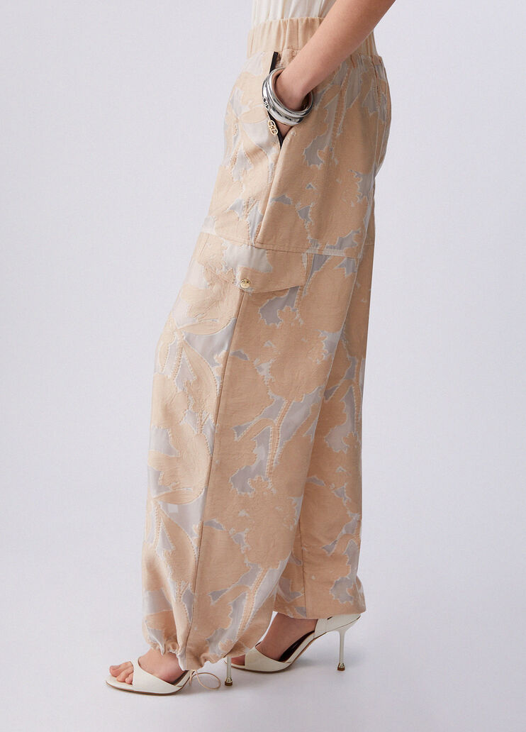 Hose aus Jacquard-Organza Beige Liu Jo - medium