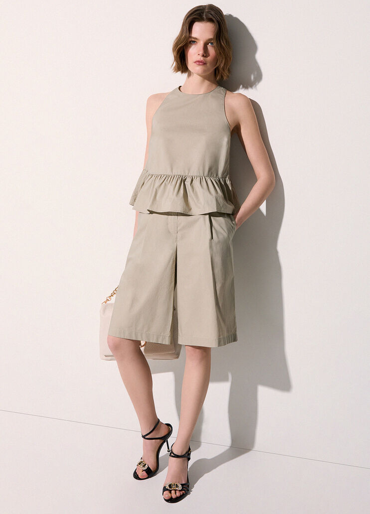 Bermuda in popeline grigio Liu Jo - medium