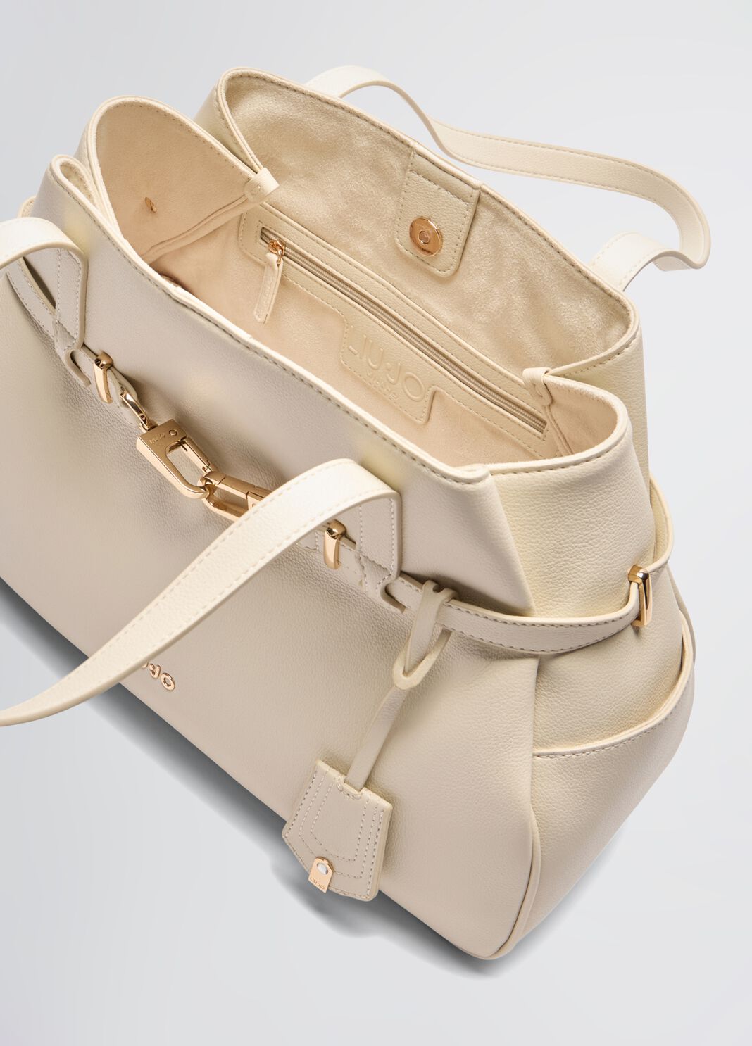 Large tote bag cream Liu Jo - large image number 3