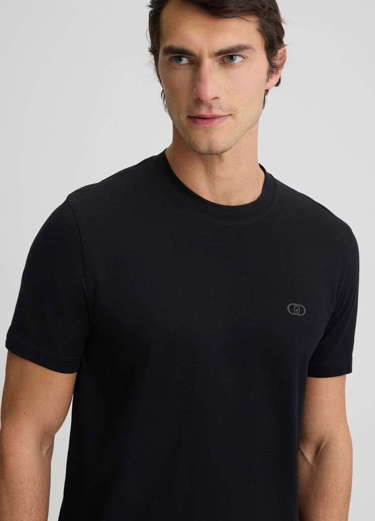 Black t-shirt with logo black Liu Jo - medium Black t-shirt with logo black Liu Jo - medium