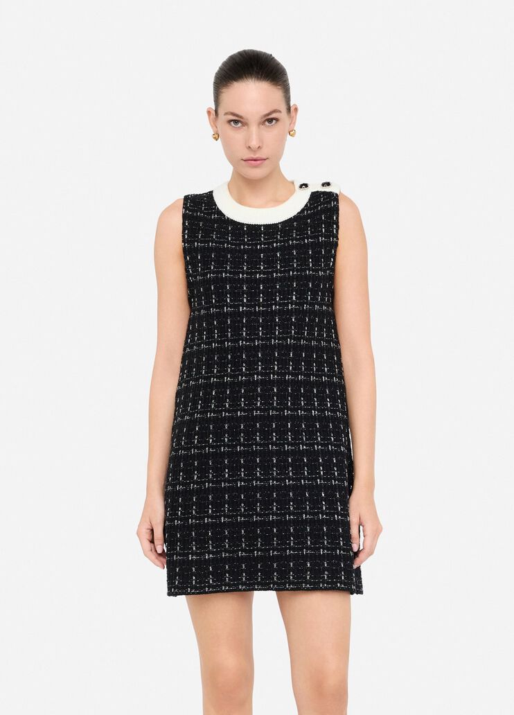Short wool-blend dress black Liu Jo - large image number 0 Short wool-blend dress black Liu Jo - large image number 0