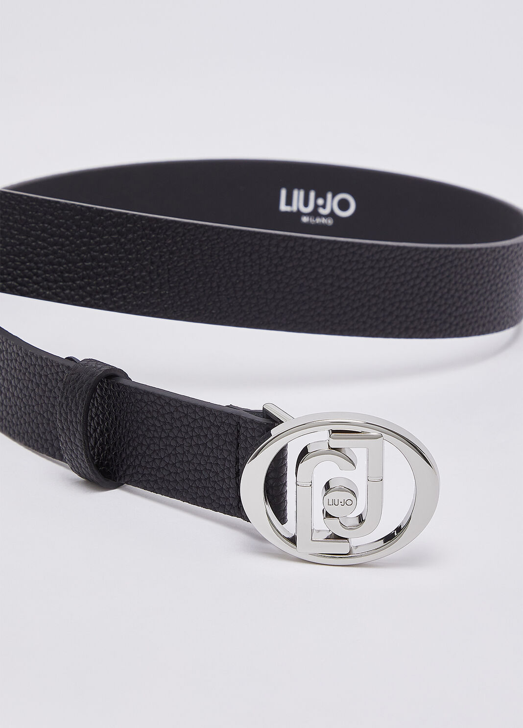 Belt with logo round black/silver Liu Jo - large image number 3