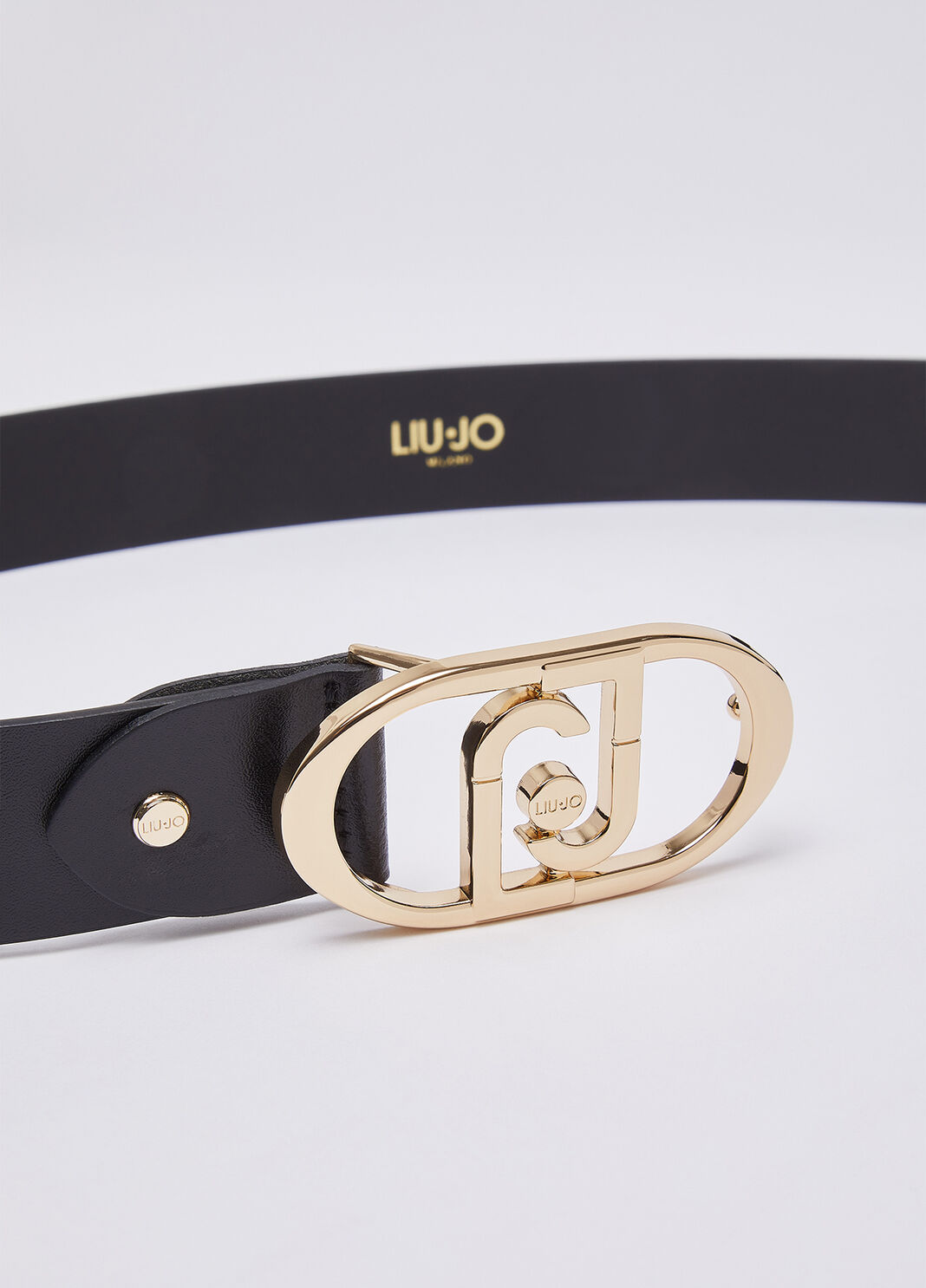 Leather Belt black/gold Liu Jo - large image number 3