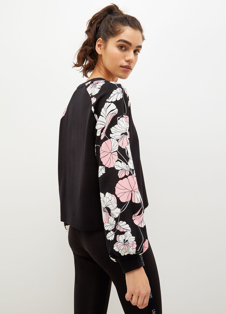 Sweatshirt with print black Liu Jo - large image number 1 Sweatshirt with print black Liu Jo - large image number 1