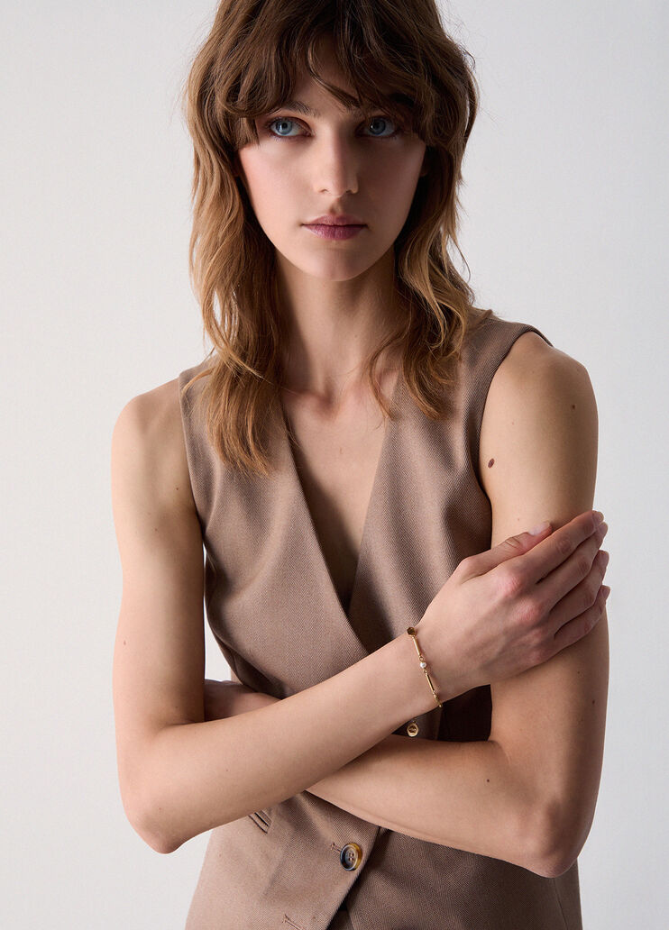 Bracelet with details geometric gold Liu Jo - medium