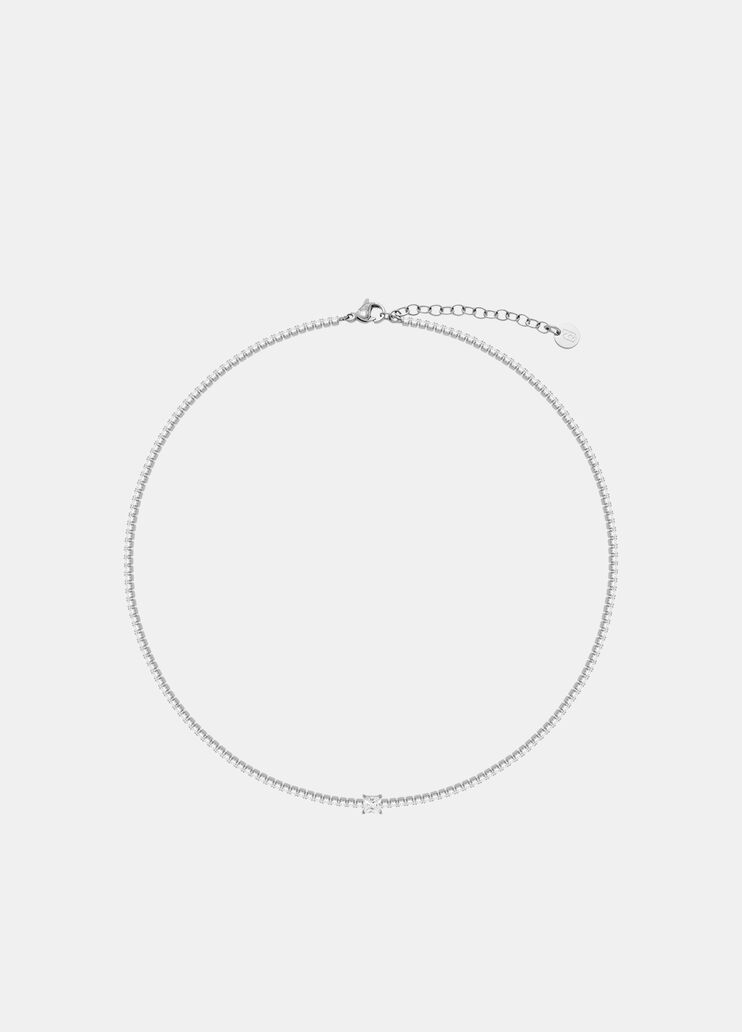 Glass crystal necklace silver Liu Jo - medium Glass crystal necklace silver Liu Jo - medium