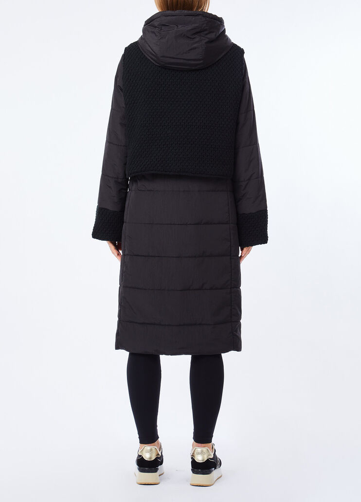 Long padded jacket with hood black Liu Jo - medium
