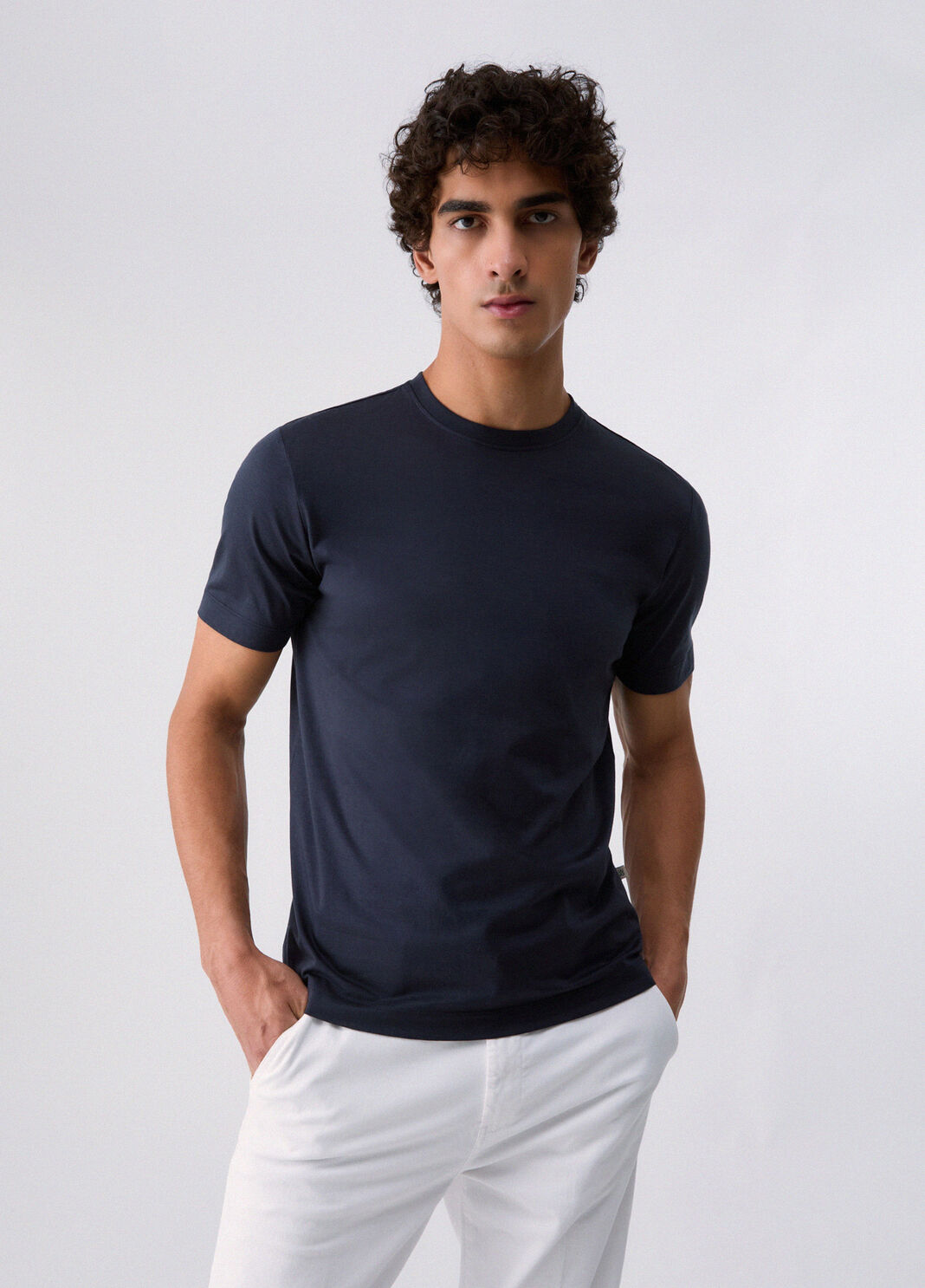 T-shirt with logo embroidered dark blue Liu Jo - large image number 0