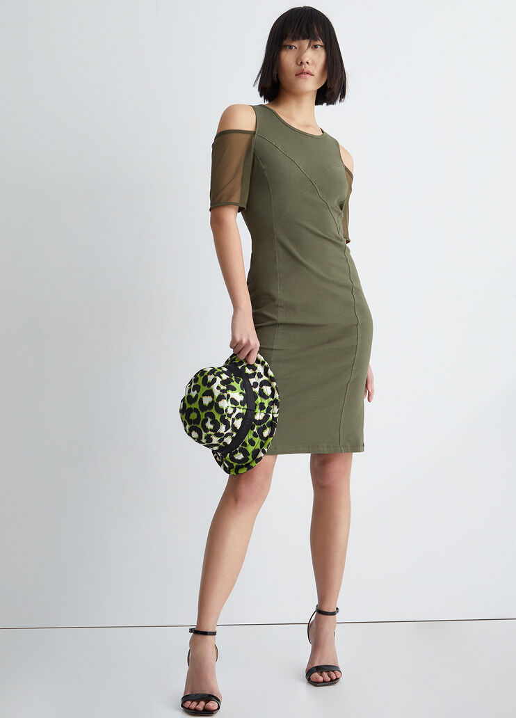 Eco-friendly casual dress olive Liu Jo - look Eco-friendly casual dress olive Liu Jo - look