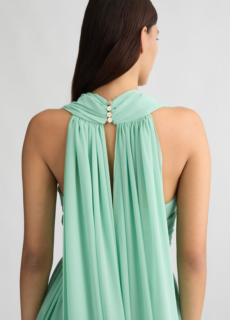 Mint green short dress with draping mint Liu Jo - medium Mint green short dress with draping mint Liu Jo - medium