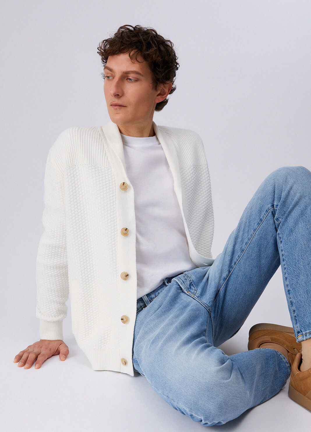 100% cotton cardigan white Liu Jo - large image number 2