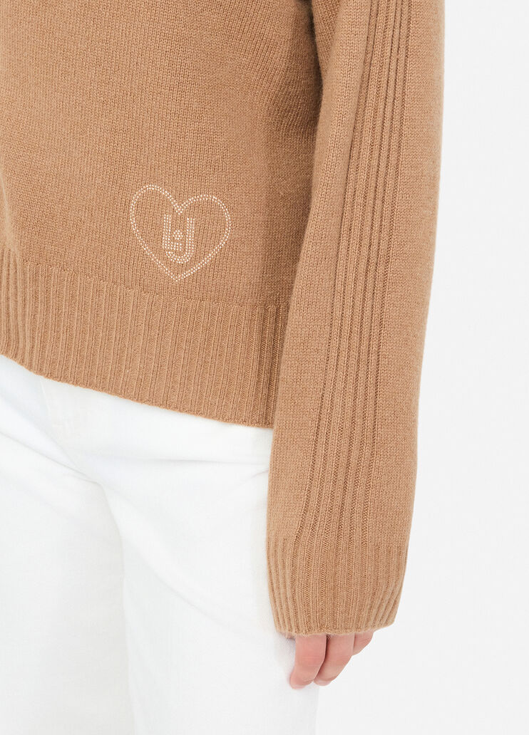 Wool-blend sweater with inlay croissant Liu Jo - large image number 2