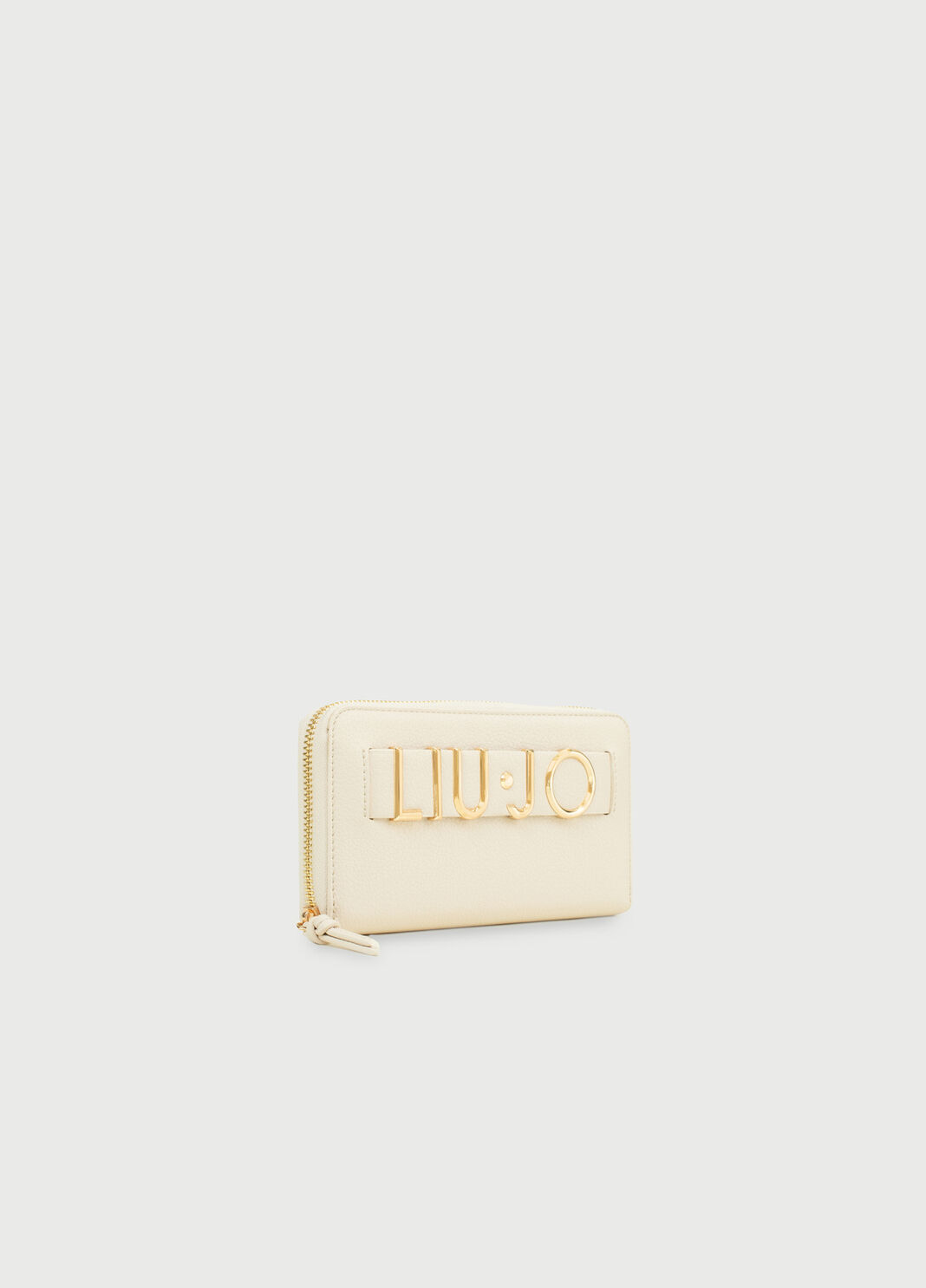 Large wallet with logo champagne Liu Jo - large image number 1