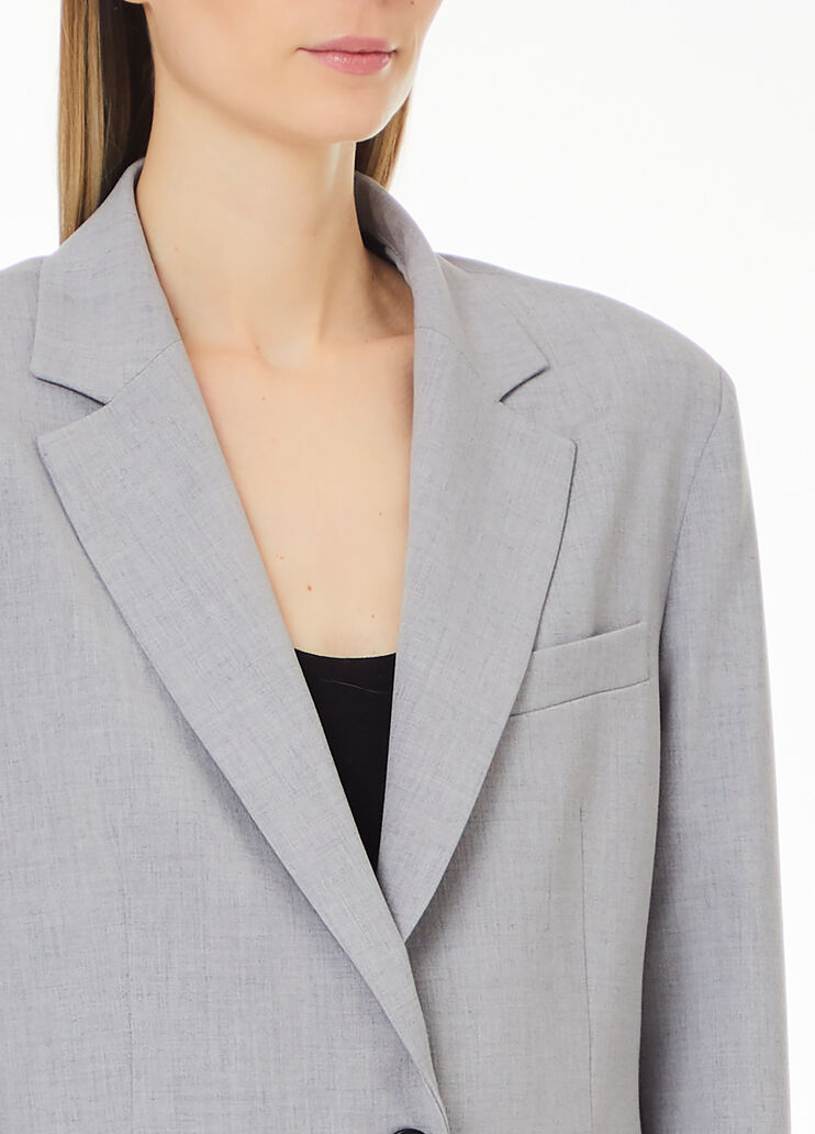 Twill blazer grey Liu Jo - large image number 2