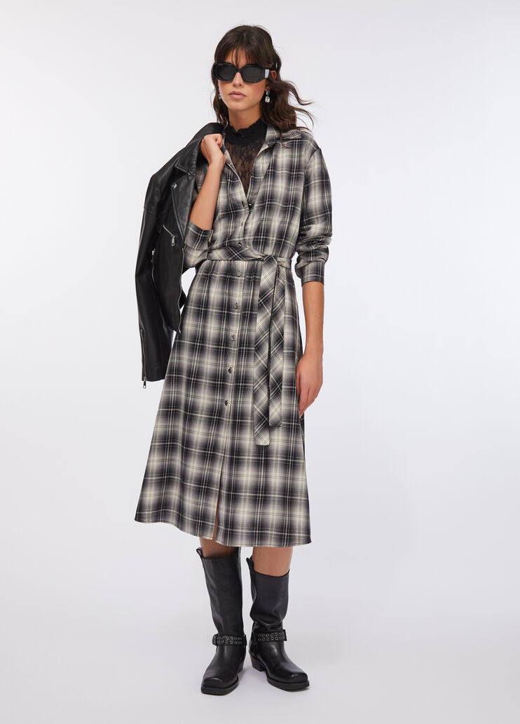 Langes Kleid mit Karomuster Karomuster Liu Jo - medium