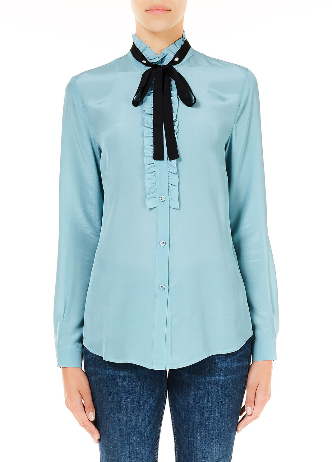 Silk shirt Light Blue Liu Jo - large image number 0