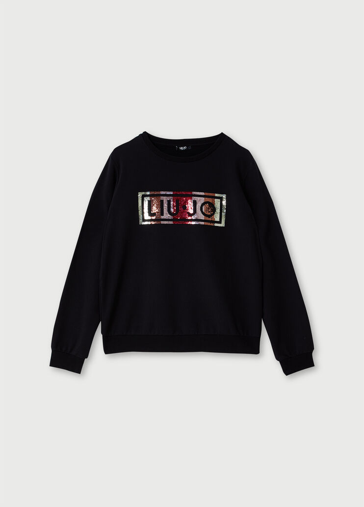 Sweatshirt with print Black Liu Jo - large image number 4 Sweatshirt with print Black Liu Jo - large image number 4