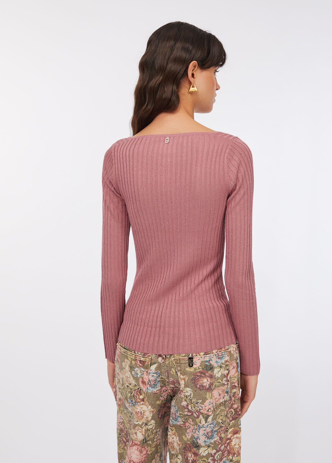 V-neck jumper pink Liu Jo - large image number 1
