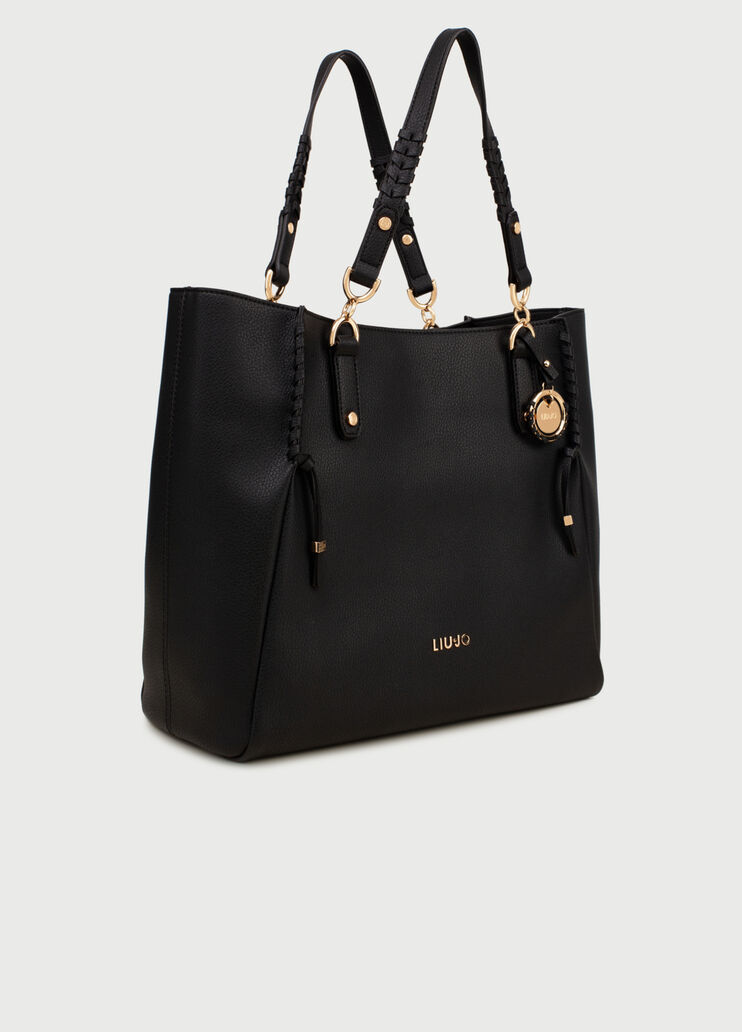 Bolso tote con charm Negro Liu Jo - large image number 2 Bolso tote con charm Negro Liu Jo - large image number 2