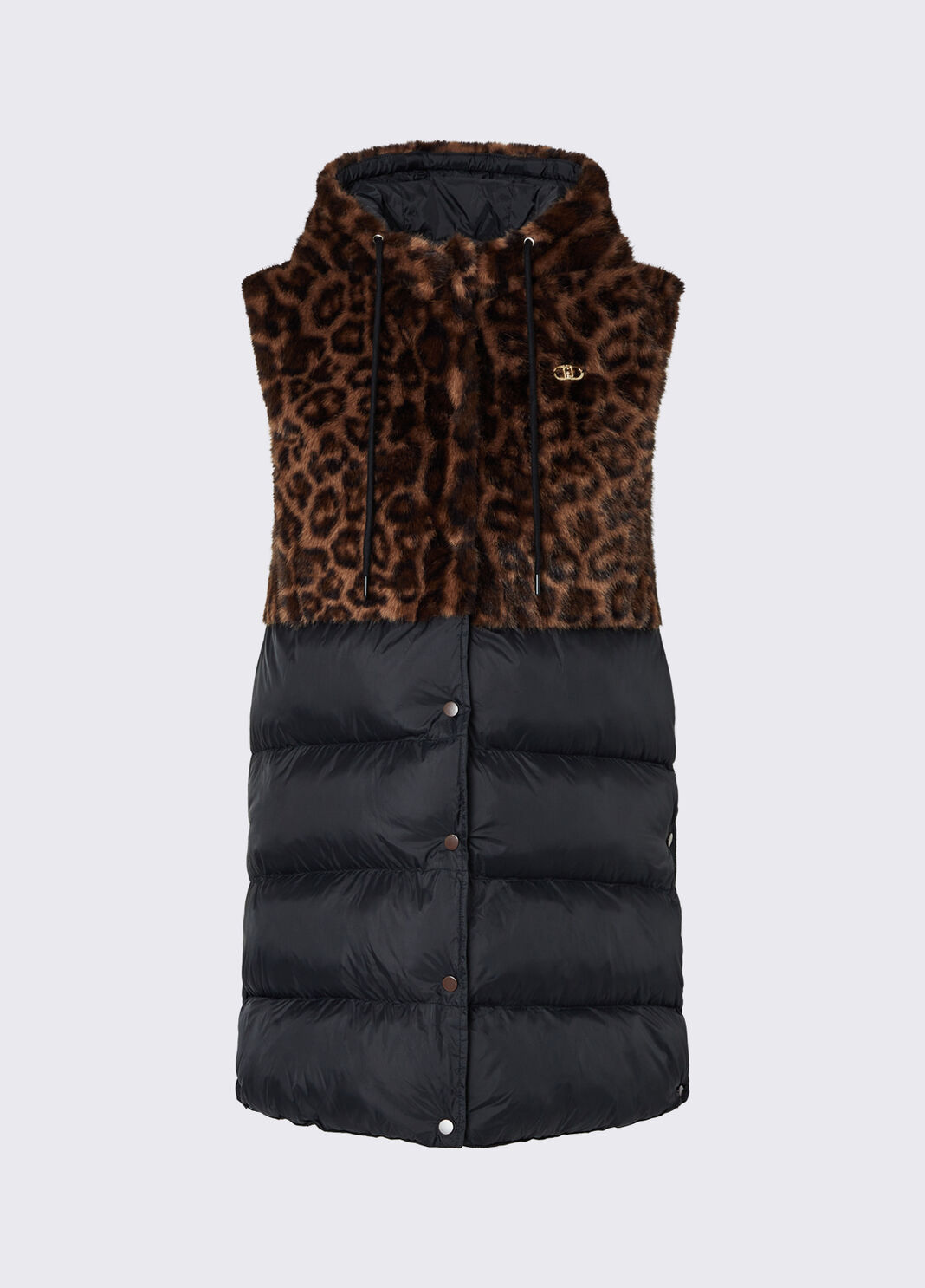 Gilet mit Tiermuster und Kapuze Schwarz/Animal Liu Jo - large image number 6