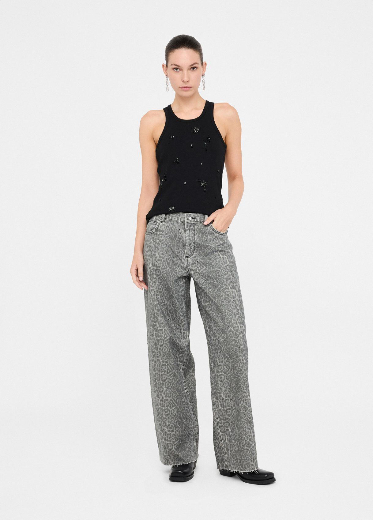 パンツ LIU JO FLARE STRIPED TROUSERS Women's Flared Jeans: Glamorous Flared Jeans | LIU JO