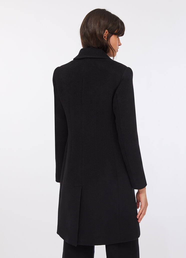 Двубортное пальто из шерсти черный Liu Jo - large image number 1